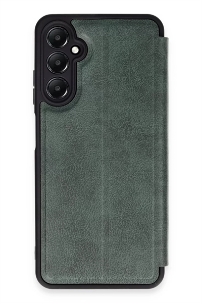 Samsung Galaxy A55 5G Kılıf Flip Cover - Koyu Yeşil