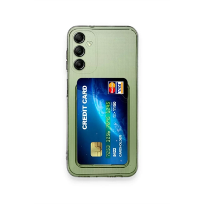 Samsung Galaxy M15 Kılıf Kart Şeffaf Silikon - Şeffaf