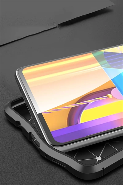 Samsung Galaxy M51 Kılıf Auto Focus Kapak - Kırmızı