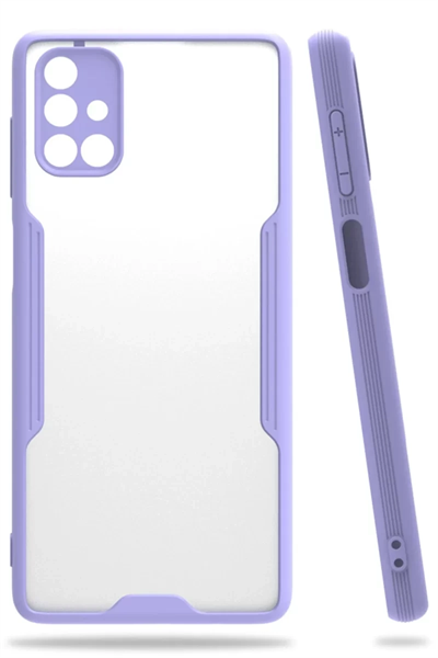 Samsung Galaxy M51 Kılıf Platin Silikon - Lila