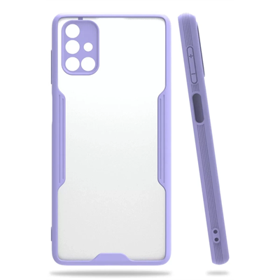 Samsung Galaxy M51 Kılıf Platin Silikon - Lila