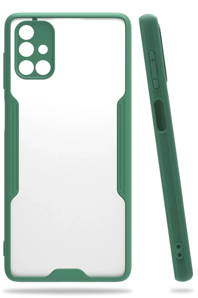 Samsung Galaxy M51 Kılıf Platin Silikon - Yeşil