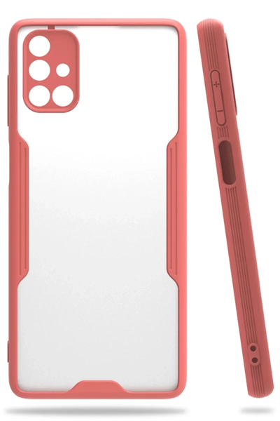 Samsung Galaxy M51 Kılıf Platin Silikon - Pembe