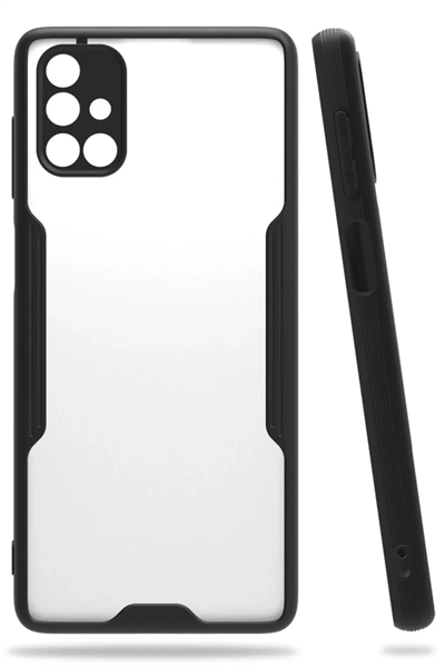 Samsung Galaxy M51 Kılıf Platin Silikon - Siyah