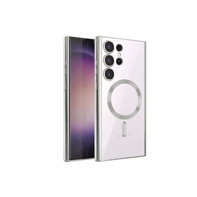Samsung Galaxy S23 Ultra Kılıf Kross Magneticsafe Kapak - Titan Gri