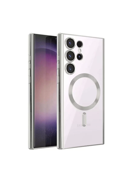 Samsung Galaxy S23 Ultra Kılıf Kross Magneticsafe Kapak - Titan Gri