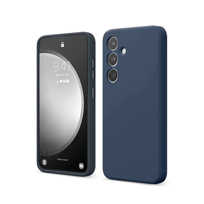 Samsung Galaxy S24 FE Kılıf First Silikon - Lacivert