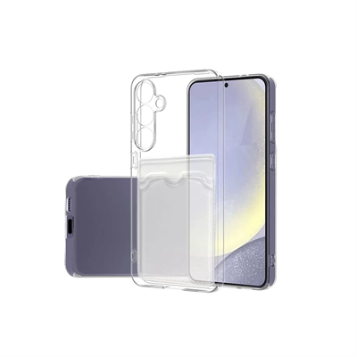 Samsung Galaxy S24 FE Kılıf Kart Şeffaf Silikon - Şeffaf