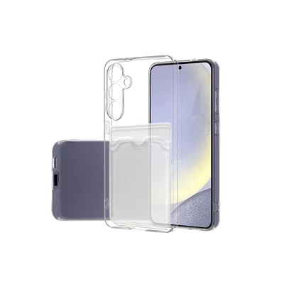 Samsung Galaxy S24 FE Kılıf Kart Şeffaf Silikon - Şeffaf