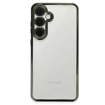 Samsung Galaxy S24 FE Kılıf Lensli Silikon - Yeşil