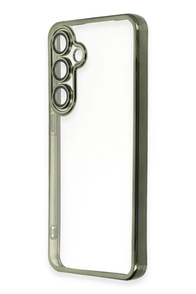 Samsung Galaxy S24 FE Kılıf Lensli Silikon - Yeşil