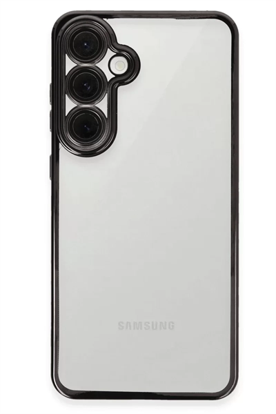 Samsung Galaxy S24 FE Kılıf Lensli Silikon - Siyah