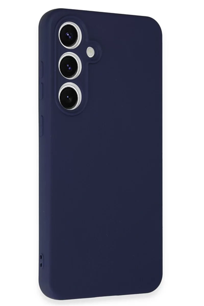 Samsung Galaxy S24 FE Kılıf Nano içi Kadife Silikon - Lacivert