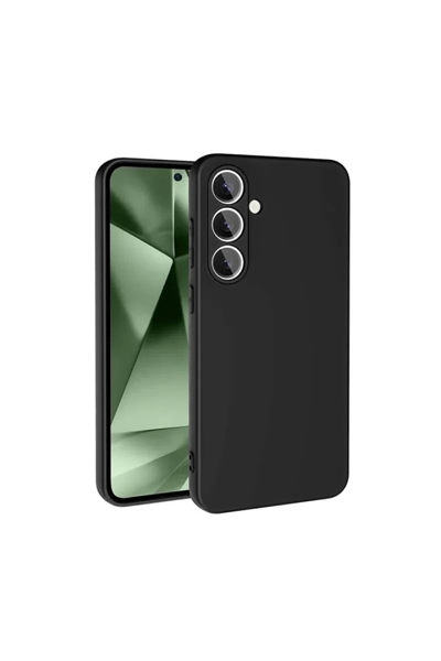 Samsung Galaxy S24 FE Kılıf Nano içi Kadife Silikon - Siyah