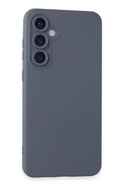 Samsung Galaxy S24 Kılıf Nano içi Kadife Silikon - Gri