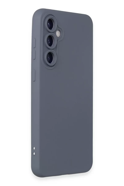 Samsung Galaxy S24 Kılıf Nano içi Kadife Silikon - Gri