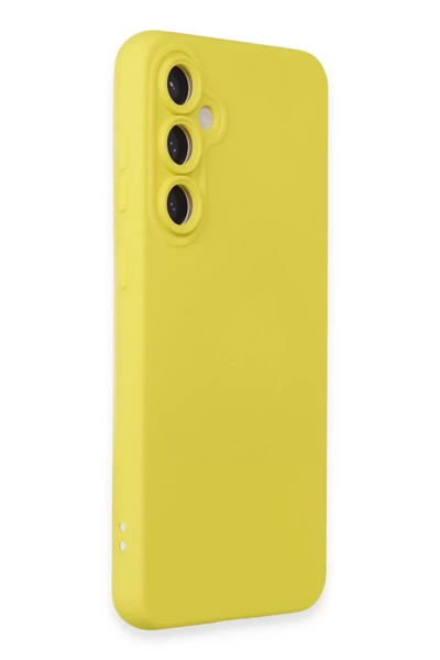 Samsung Galaxy S24 Kılıf Nano içi Kadife Silikon - Sarı