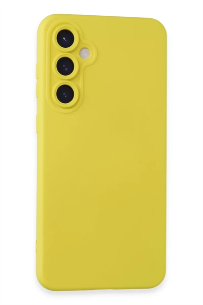 Samsung Galaxy S24 Kılıf Nano içi Kadife Silikon - Sarı
