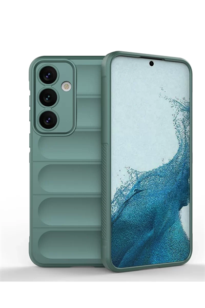 Samsung Galaxy S24 Kılıf Optimum Silikon - Koyu Yeşil