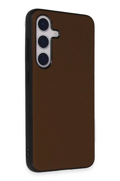 Samsung Galaxy S24 Kılıf Taft Kapak - Kahverengi