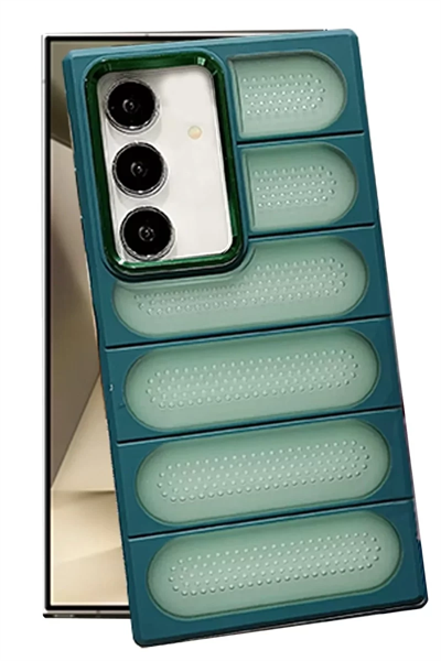 Samsung Galaxy S24 Plus Kılıf Airmax Silikon Kapak - Koyu Yeşil