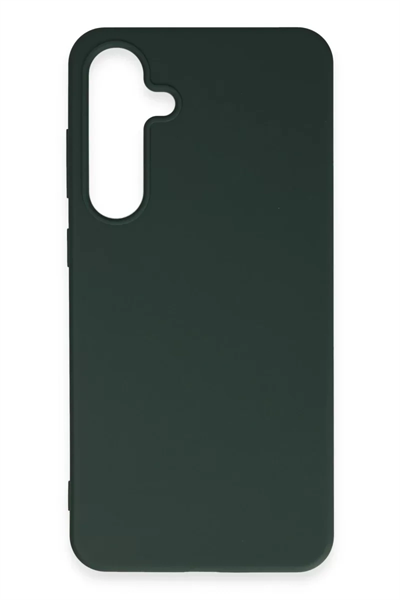 Samsung Galaxy S24 Plus Kılıf First Silikon - Koyu Yeşil