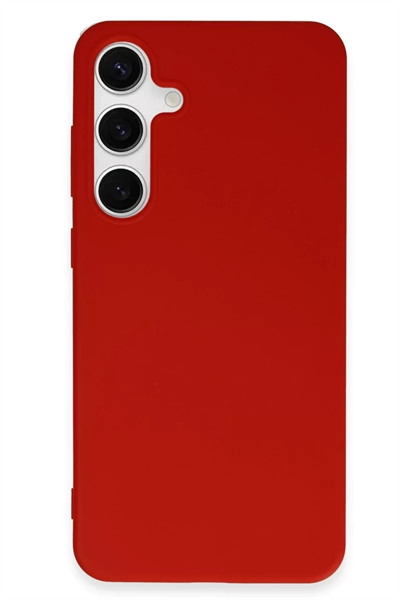 Samsung Galaxy S24 Plus Kılıf First Silikon - Kırmızı
