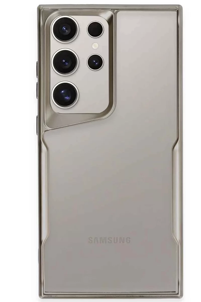 Samsung Galaxy S24 Ultra Kılıf Boyi Silikon Kapak - Titan Gri