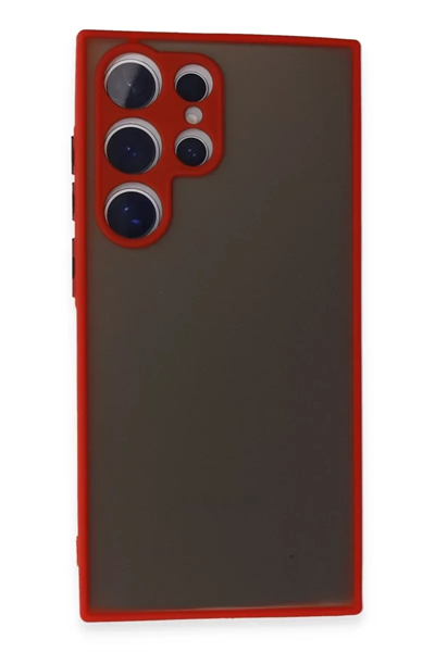 Samsung Galaxy S24 Ultra Kılıf Montreal Silikon Kapak - Kırmızı