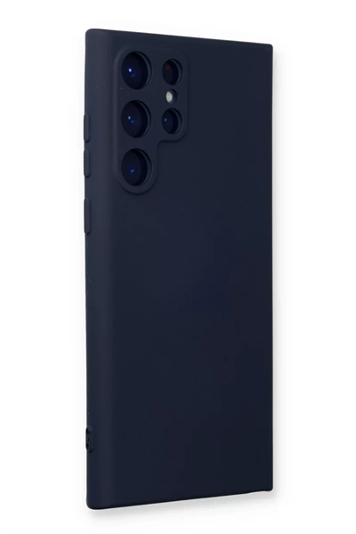 Samsung Galaxy S24 Ultra Kılıf Nano içi Kadife Silikon - Lacivert
