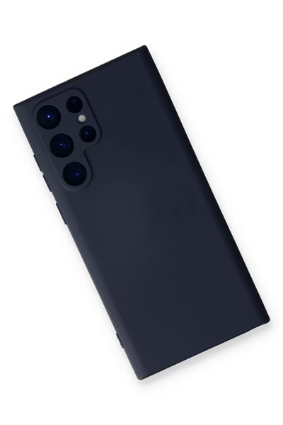 Samsung Galaxy S24 Ultra Kılıf Nano içi Kadife Silikon - Lacivert