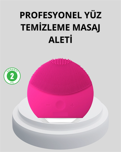 Şarjlı Su Geçirmez Yüz Temizleme ve Masaj Aleti – 3 Fonksiyonlu