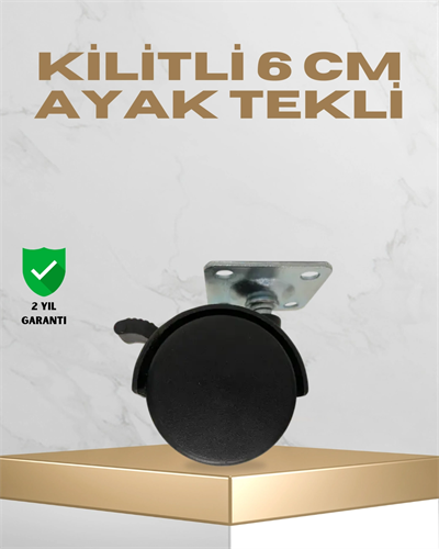 Sehpa ve Masa İçin 6 cm Kilitli Ayak