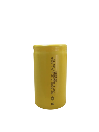 Sertec - 1.2V 4000 Mah - D Büyük Boy - Ni-CD Şarjlı Pil - (Başsız / Flat Head)