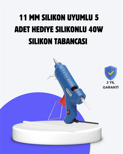 Sıcak Mum Tabancası 40W 5 Silikon Hediyeli Kolay ve Hızlı Yapıştırma