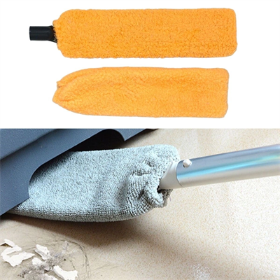 Sihirli Mikrofiber Başlıklı Girintili Yüzey Temizleme Mopu Toz Alma Fırçası