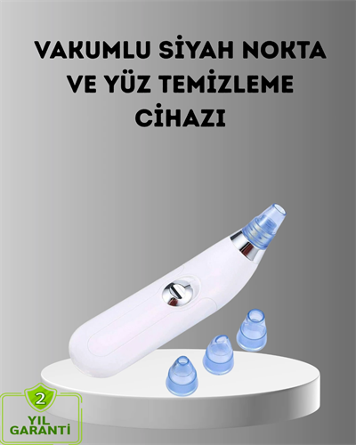 Siyah Nokta ve Gözenek Temizleyici Vakumlu Cihaz – Masajlı Derin Temizlik Teknolojisi