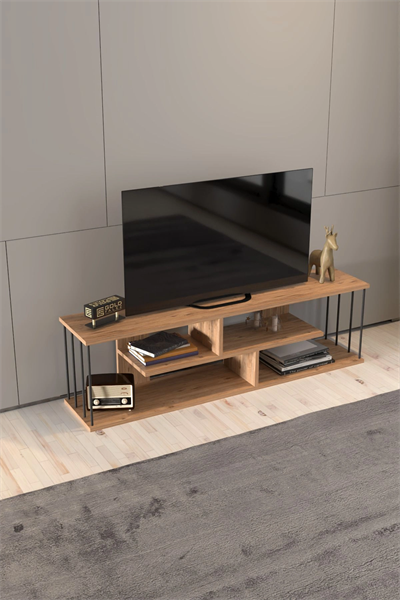 TV SEHPASI TV ÜNİTESİ RAFLI 140 CM GZD PLUS ATLANTİK ÇAM