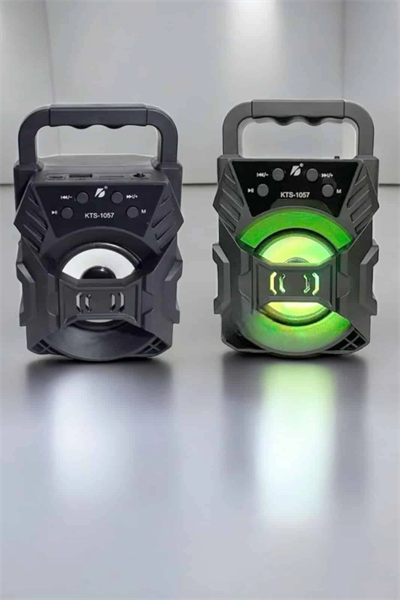 Taşınabilir Bluetooth Hoparlör Led Işıklı Uzun Pil Ömrü
