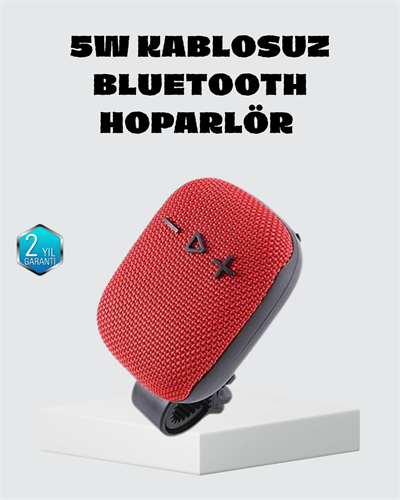 Taşınabilir Kablosuz Hoparlör – 5W Güç, TWS Bağlantı ve 800mAh Pil