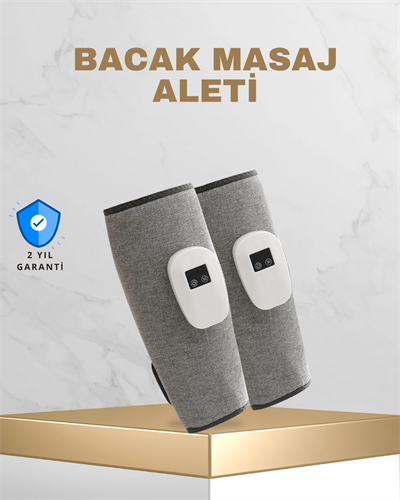 Taşınabilir Şarjlı Baldır Masaj Aleti – 3 Kademeli Isı ve Basınç Ayarı, Titreşim Fonksiyonlu