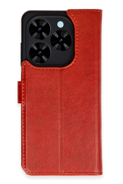 Tecno Spark Go 2024 Kılıf Trend S Plus Kapaklı Kılıf - Kırmızı
