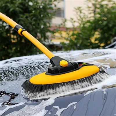 Teleskopik Saplı Kuru Islak Oto Yıkama Fırçası