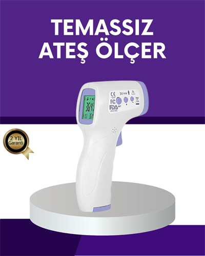 Temassız Ateş Ölçer Dijital Kızılötesi Termometre Hızlı Ölçüm