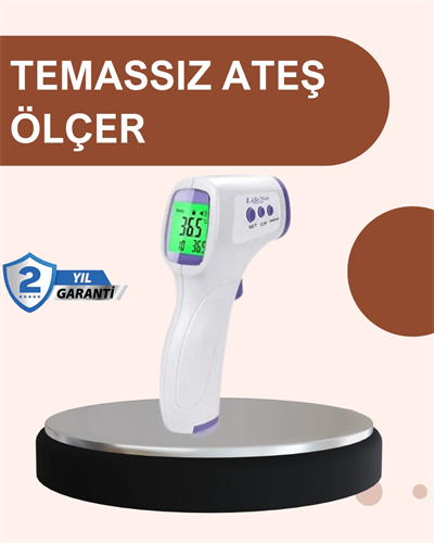 Temassız Dijital Ateş Ölçer Büyük Ekranlı Hızlı Okuma