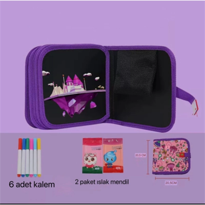 Temizlenebilir Renkli Çizim Defteri