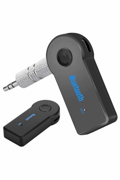 Tüm Cihazlara Uyumlu Bluetooth Aux Araç Kiti Siyah