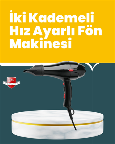 Tüm Saç Tipleri İçin 2200W Güçlü Fön Makinesi