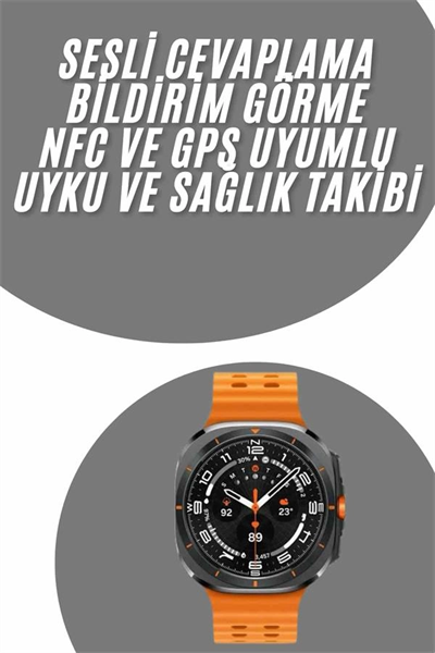 Tüm Telefonlara Uyumlu Akıllı Saat Uyku ve Sağlık Takibi Nabız Ölçer Adım sayar