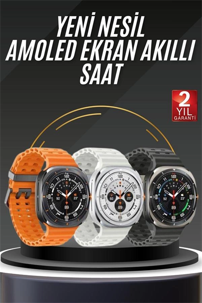 Tüm Telefonlara Uyumlu Akıllı Saat Uyku ve Sağlık Takibi Nabız Ölçer Adım sayar